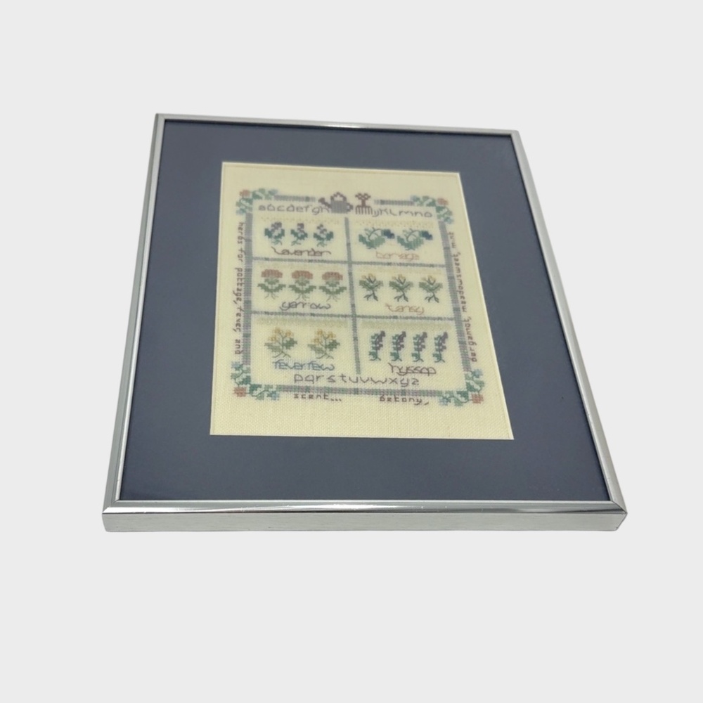 Vintage Shepherd’s Bush Herb Garden Cross Stitch – Framed Sampler 10x8.25 - Picture 9 of 12